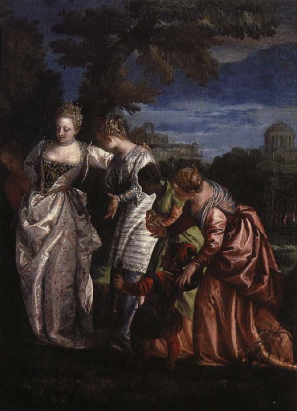 faraos dotter moses hittas i vassen, Paolo Veronese